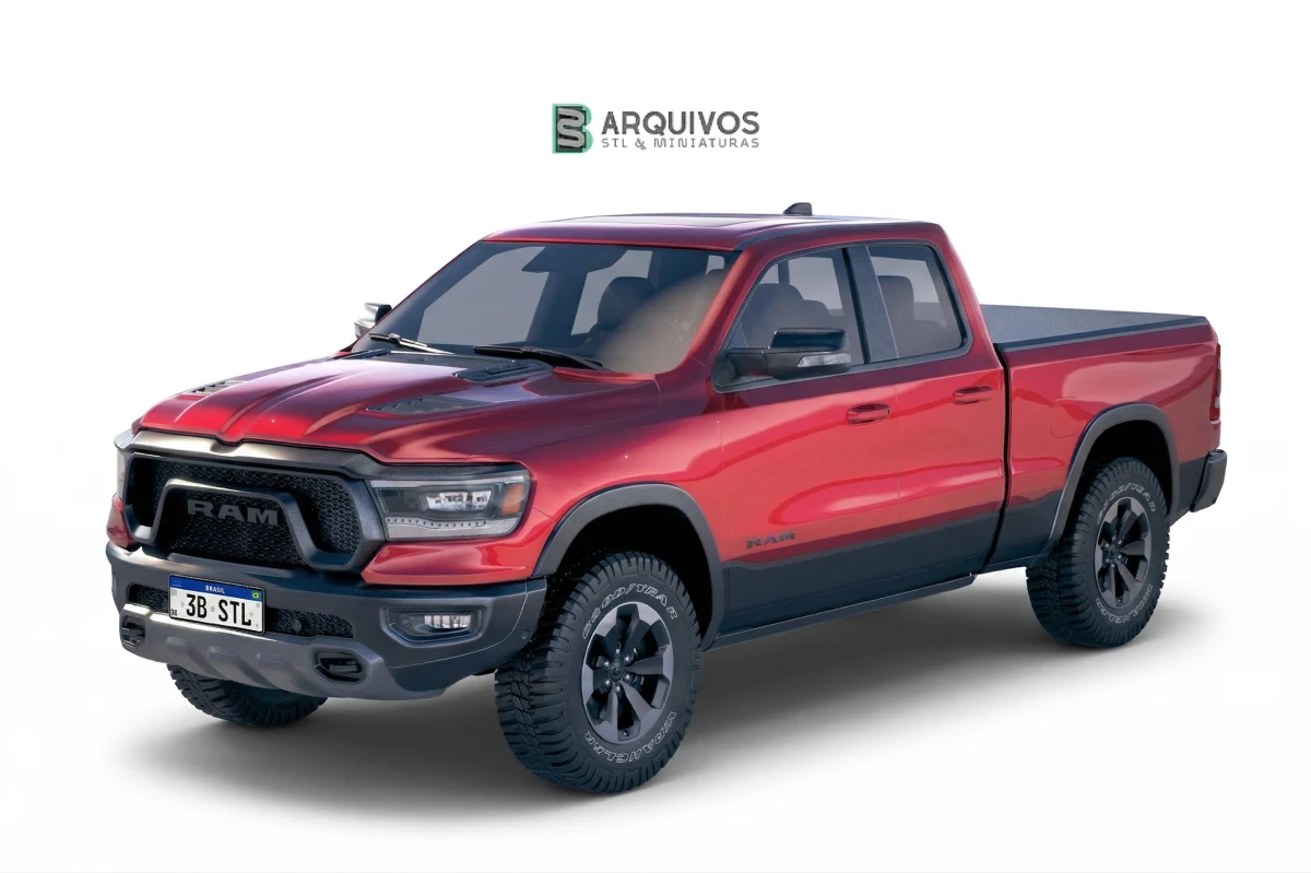 Modelo 3D STL - Dodge RAM 1500 Rebel 2019 — foto 3